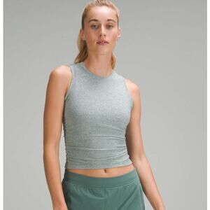 Lululemon License to Train Top Cinched Side Tank W1EN0S Size 8